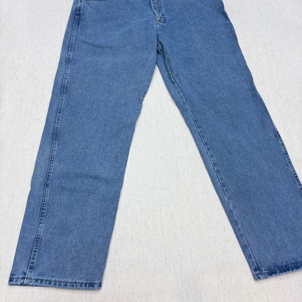 Wrangler Rugged Wear Relaxed Fit Jeans Mens 38x32 Blue Straight Leg Y2K Style